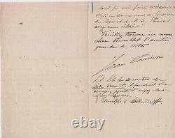 Lettre autographe signée de l'écrivain Jean LORRAIN à Alfred HUMBLOT Mars 1902