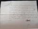 Lettre Sign&eacute;e Marie Leszczynska Reine De France Louis Xv