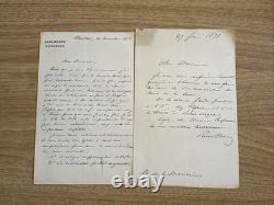 Lettres Autographes Signées Paul Morin 1871-72