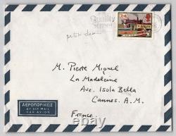 Lionel & Pru Miskin Lettre & enveloppe autographe signée Dessin original