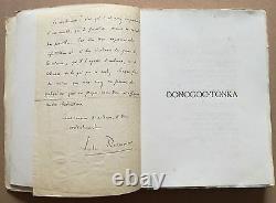 Littérature Jules Romains EO Donogoo Tonka lettre autographe signée