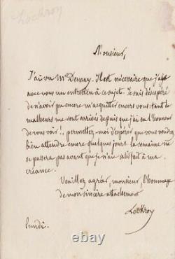 Lockroy (1803-1891) Lot 26 Lettres Autographes Signées