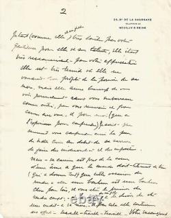 Loïe FULLER organise ses prochains spectacle en France. Lettre autographe signée