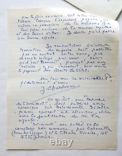 Lot 12 L. A. S Jacques Chardonne (1884-1968) Lettre autographe signée à L. Guitard