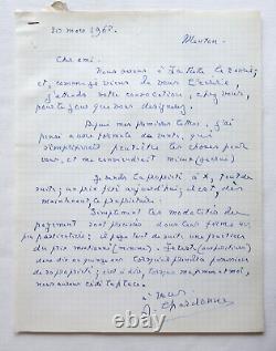 Lot 12 L. A. S Jacques Chardonne (1884-1968) Lettre autographe signée à L. Guitard