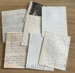 Lot Lettres Autographes Signées Yves Bonnat à sa femme