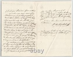 Louis Alexis Desmichels Lettre autographe signée à un ami 3 pages 1843