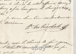 Louis Alexis Desmichels Lettre autographe signée à un ami 3 pages 1843