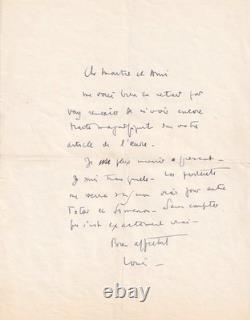 Louis-Ferdinand CÉLINE Lettre autographe signée Hugo Siménon Descaves