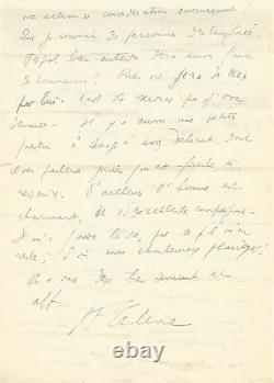 Louis-Ferdinand CELINE Lettre autographe signée à J. Daragnès. Sur Mikkelsen