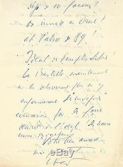 Louis-Ferdinand CELINE / Lettre autographe signée à son avocat / Mort à Crédit