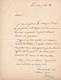 Louis Hersent Lettre Autographe Signée