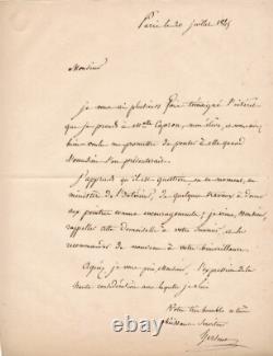 Louis HERSENT lettre autographe signée