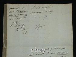 Louis-Pierre Anquetil Lettre autographe signée à l'Empereur Napoléon Ier 1806