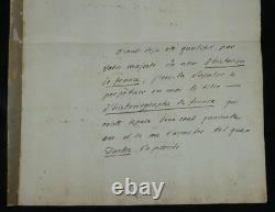 Louis-Pierre Anquetil Lettre autographe signée à l'Empereur Napoléon Ier 1806