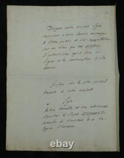 Louis-Pierre Anquetil Lettre autographe signée à l'Empereur Napoléon Ier 1806