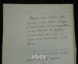 Louis-Pierre Anquetil Lettre autographe signée à l'Empereur Napoléon Ier 1806