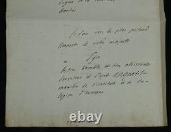 Louis-Pierre Anquetil Lettre autographe signée à l'Empereur Napoléon Ier 1806