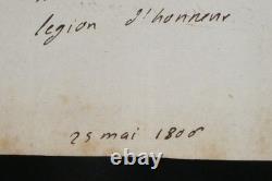 Louis-Pierre Anquetil Lettre autographe signée à l'Empereur Napoléon Ier 1806