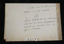 Louis-Pierre Anquetil Lettre autographe signée à l'Empereur Napoléon Ier 1806