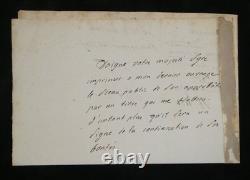Louis-Pierre Anquetil Lettre autographe signée à l'Empereur Napoléon Ier 1806
