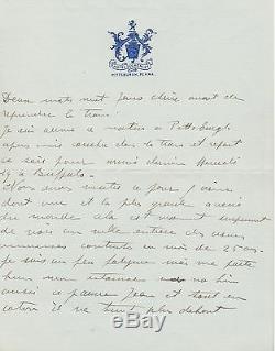 Louis RENAULT Lettre autographe signée à sa maîtresse