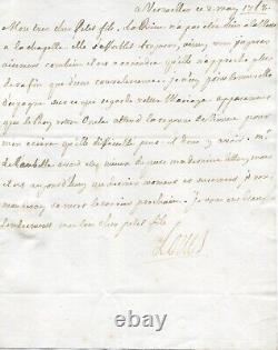 Louis XV Lettre autographe signée mort de la reine