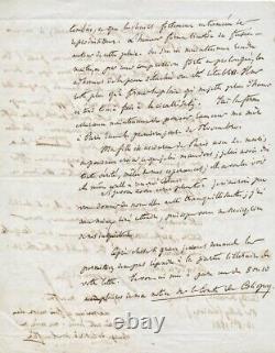 Louis de MONMERQUÉ lettre autographe signée à Jean-Martin CHARCOT 1841