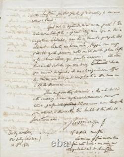 Louis de MONMERQUÉ lettre autographe signée à Jean-Martin CHARCOT 1841
