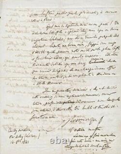 Louis de MONMERQUÉ lettre autographe signée à Jean-Martin CHARCOT 1841