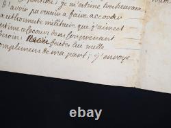 Louis de Noailles Maréchal de France Lettre autographe signée