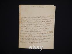 Louis de Noailles Maréchal de France Lettre autographe signée