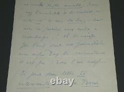 Louis-ferdinand Celine Lettre Autographe Signee De Son Exil Au Danemark Oct 1950