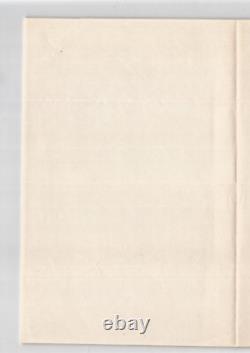 Louise Bertin Lettre autographe signée pour une répétition 1860