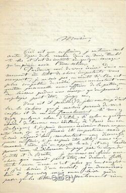 Louise MICHEL Lettre autographe signée Plus on minsulte, plus je lève la tête