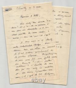 Lucien Deiss Lettre autographe signée à l'Abbé Morel