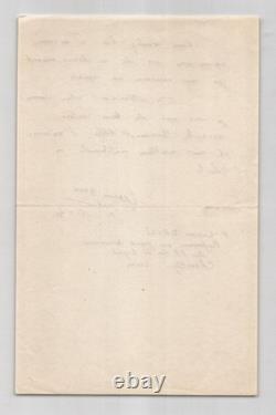 Lucien Deiss Lettre autographe signée à l'Abbé Morel