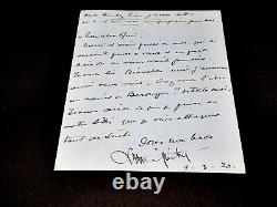 Lucien GUITRY Lettre autographe signée sur Littré et Béranger de Sacha Guitry