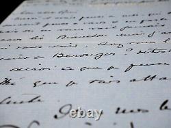 Lucien GUITRY Lettre autographe signée sur Littré et Béranger de Sacha Guitry