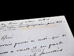 Lucien GUITRY Lettre autographe signée sur Littré et Béranger de Sacha Guitry