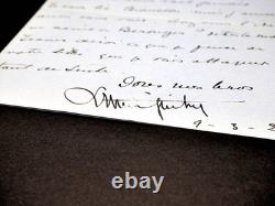 Lucien GUITRY lettre autographe signée Littré et Béranger de Sacha Guitry