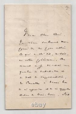 Ludovic Halévy Ensemble de 2 lettres autographes signées