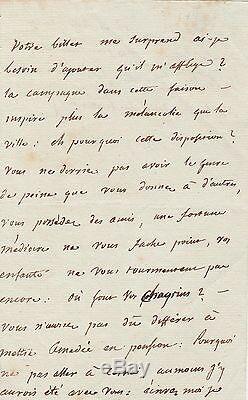 MADAME DE STAEL Lettre autographe signée