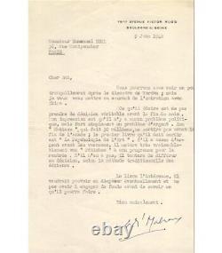 MALRAUX André. Ecrivain, homme politique. Ministre de la Culture. Lettre signée