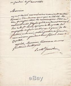 MARECHAL JOURDAN lettre autographe signée (NAPOLEON IER)