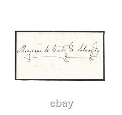 MARIE-AMÉLIE de Bourbon-Siciles / Lettre autographe signée / Exil / Royaume-Uni