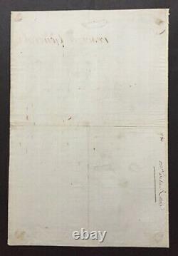 MARIE ANTOINETTE Reine de France Lettre / Document signé 1786