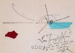 MATHIEU (Georges). 20 lettres et cartes autographes signées, 8 livres dédicacés