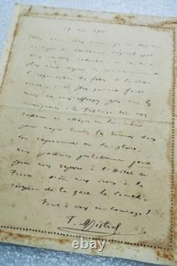 MISTRAL Frédéric Carte-Lettre autographe signée 19 mai 1901