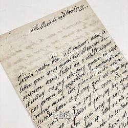 Madame Dacier Rare Lettre Autographe Signée À Limojon De Saint-didier. 1719
